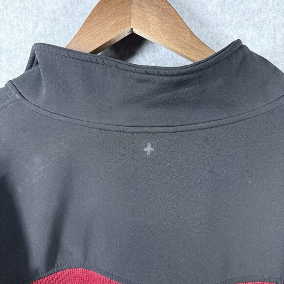 SwissTech Jacket Softshell Hybrid Mens Sz 2XL Black Red Heather Full Zip - Picture 10 of 12